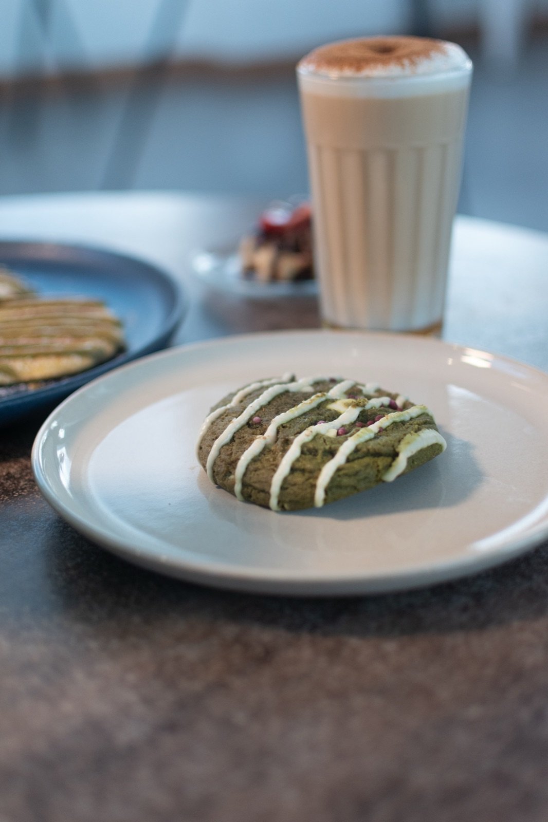 Cookie verde con Pumpkin Spiced Latte